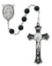 R560DF Black Holy Mass Crucifix Rosary Boxed - McVan