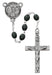 R639DF Black Wood Our Father Rosary Boxed - McVan