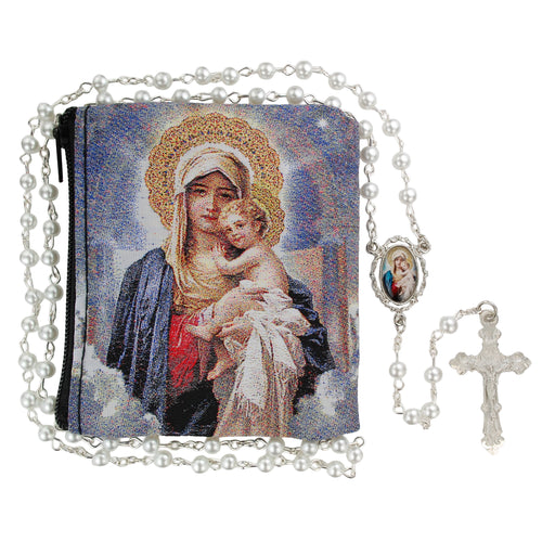 R688RP Mother & Child Rosary in Mother Child Pouch - McVan