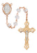 R745F Crystal Rose Gold Miraculous Rosary Boxed - McVan