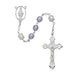 R751F Lavender with White Our Father Rosary Boxed - McVan