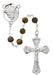 R754F Tiger Eye Head of Christ Rosary Boxed - McVan