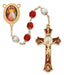 R780HF Red Divine Mercy Decal Mass Rosary Boxed - McVan