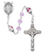 R905LF Pink St. Therese Rosary Boxed - McVan