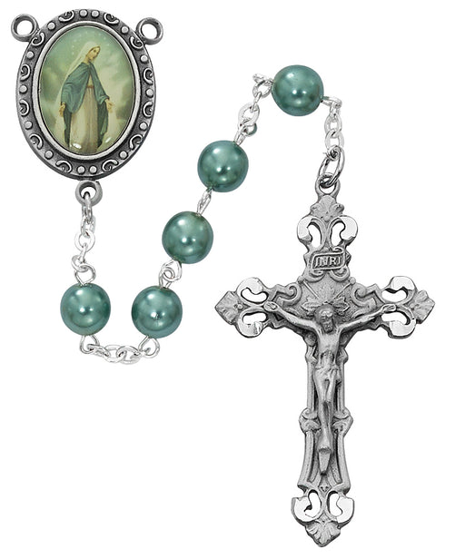 R916F Teal OL Grace Rosary boxed - McVan