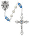R917ZRKF Pearl and Zircon Rosary with Zinc Center and Crucifixed - McVan
