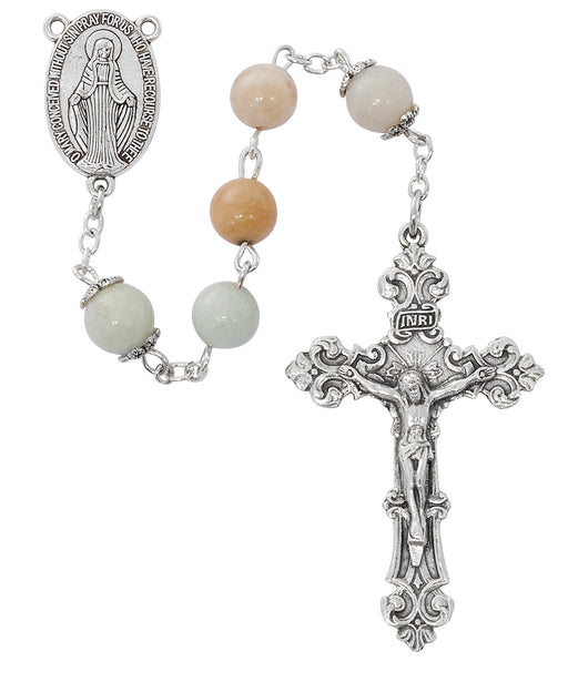 R930F Amazonite Rosary boxed - McVan