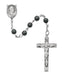 R936LF Sterling Hematite Rosary Boxed - McVan