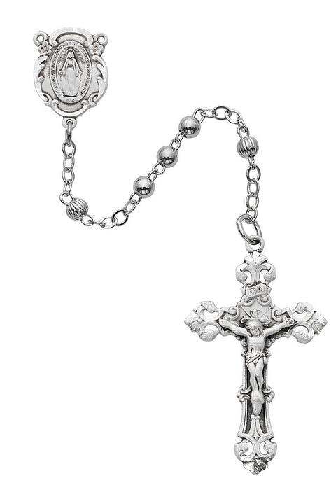 R938LF All Sterling Silver Rosary Boxed - McVan