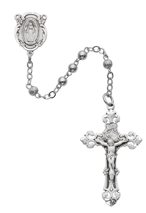 R938LF All Sterling Silver Rosary Boxed - McVan