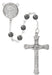 R942F Holy Face of Jesus Hematite Rosary Boxed - McVan