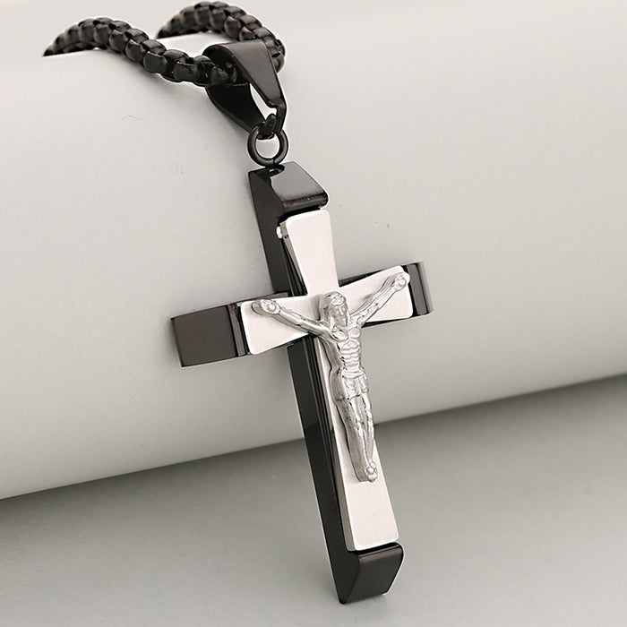 TITANIUM STEEL TWO-TONE CROSS-RC115