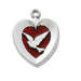 RC652 Rhodium  Heart Pendant - McVan