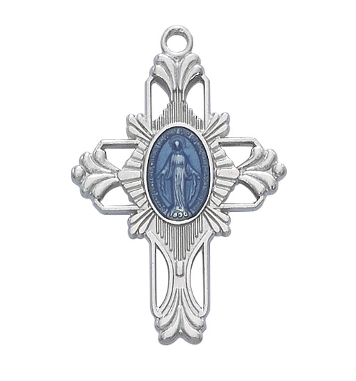 RC678E Rhodium Miraculous Pendant - McVan