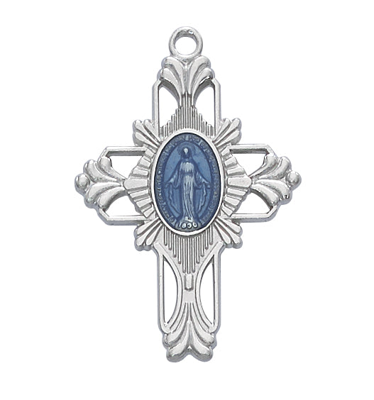 RC678E Rhodium Miraculous Pendant - McVan