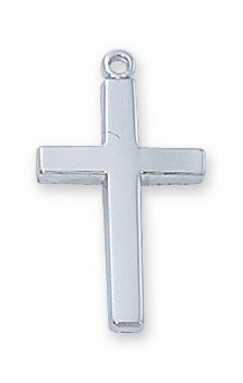 RC7001 Rhodium  Cross Pendant - McVan