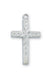 RC7002 Rhodium  Cross Pendant - McVan