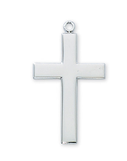RC7024 Rhodium  Cross Pendant - McVan