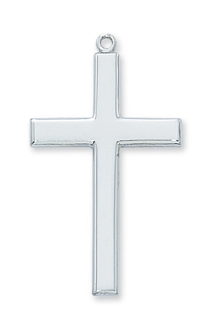 RC7025 Rhodium  Cross Pendant - McVan
