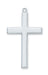 RC7025 Rhodium  Cross Pendant - McVan