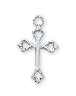 RC8003 Rhodium  Cross Pendant - McVan