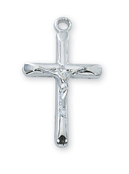 RC8013 Rhodium  Crucifix Pendant - McVan