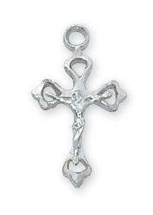 RC8017 Rhodium  Crucifix Pendant - McVan