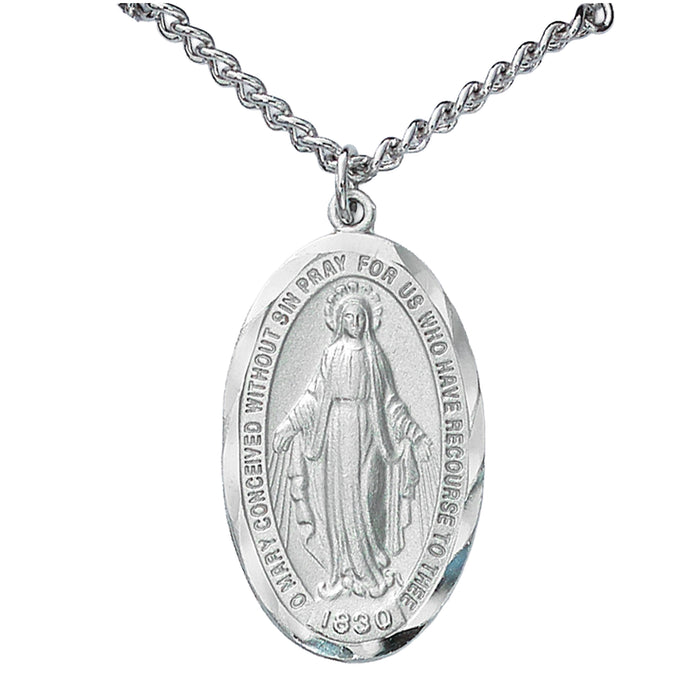 RCMG1 Rhodium Miraculous Pendant - McVan