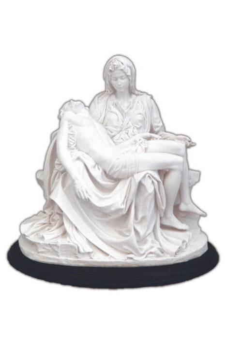 SR-72243-WB Pieta in White/Black Base 10.75"