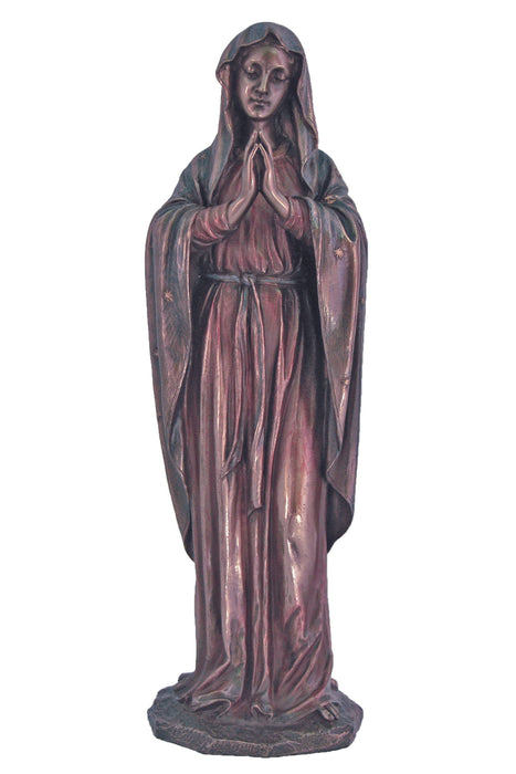 SR-74504 Adoring Virgin in Cold Cast Bronze 11.75"