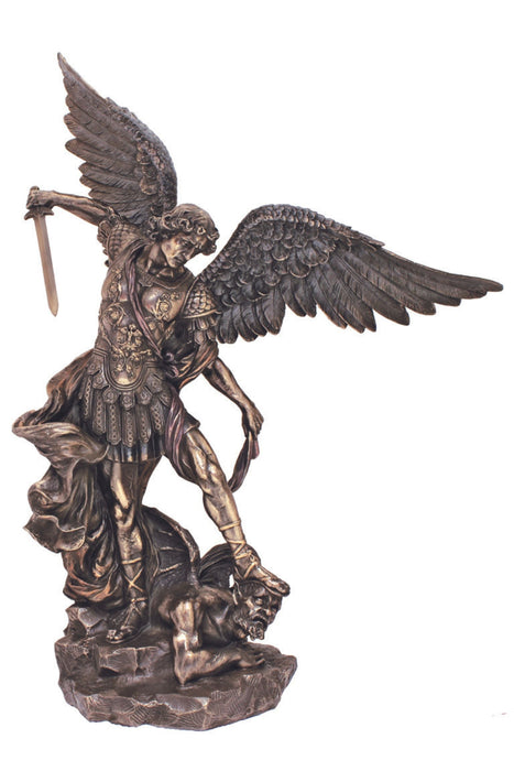 SR-74552 St. Michael in Cold Cast Bronze 29"