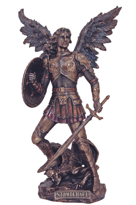 SR-74700 Archangel Michael in Cold Cast Bronze 12.75"