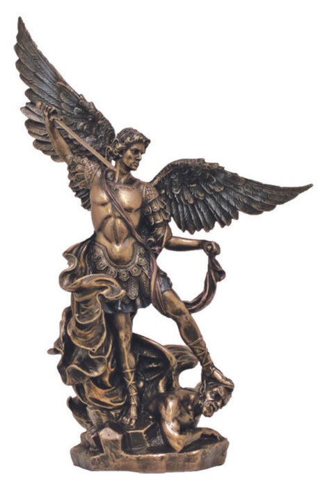 SR-74997 St. Michael in Cold Cast Bronze 9"