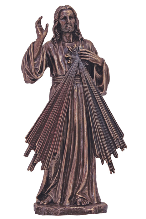 SR-75020 Divine Mercy in Cold Cast Bronze 12"