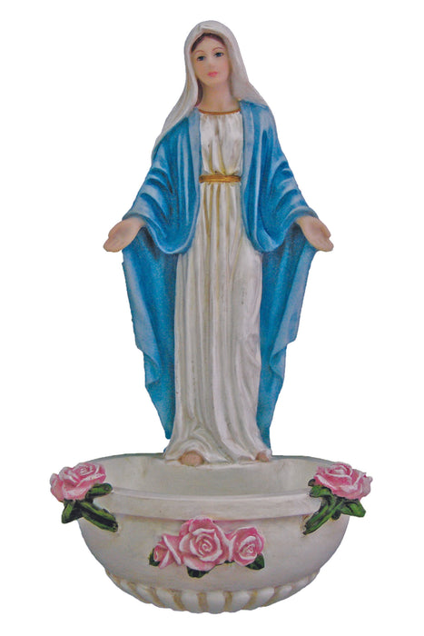 SR-75377-C Standing/Hanging Lady of Grace Font in Color 7.5"