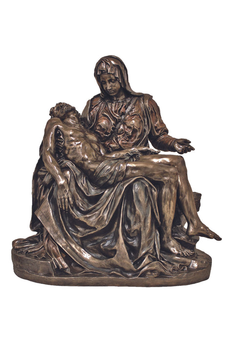 SR-75568 Large Pieta in Cold Cast Bronze 27x31x15"