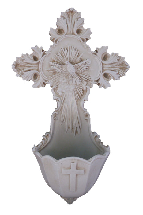 SR-75753-A Holy Spirit Font in Antiqued Resin 6"