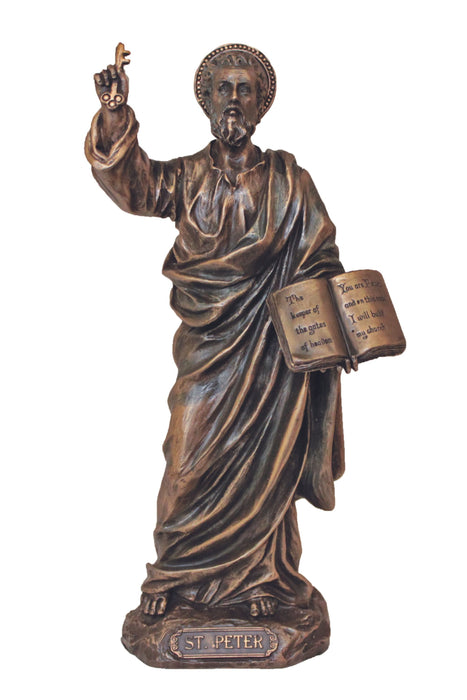 SR-76023 St. Peter in Cold Cast Bronze 8"