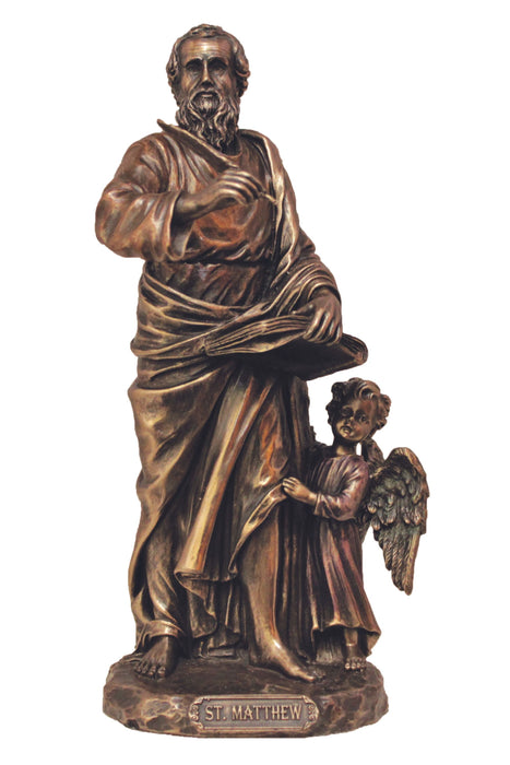 SR-76087 St. Matthew in Cold Cast Bronze 8"