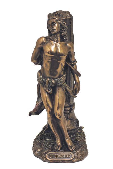 SR-76287 St. Sebastian in Cold Cast Bronze 8"