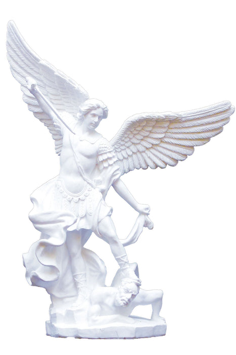 SR-76519-WNB St. Michael in White 8"