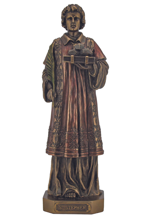 SR-76613 St. Stephen in Cold Cast Bronze 9"