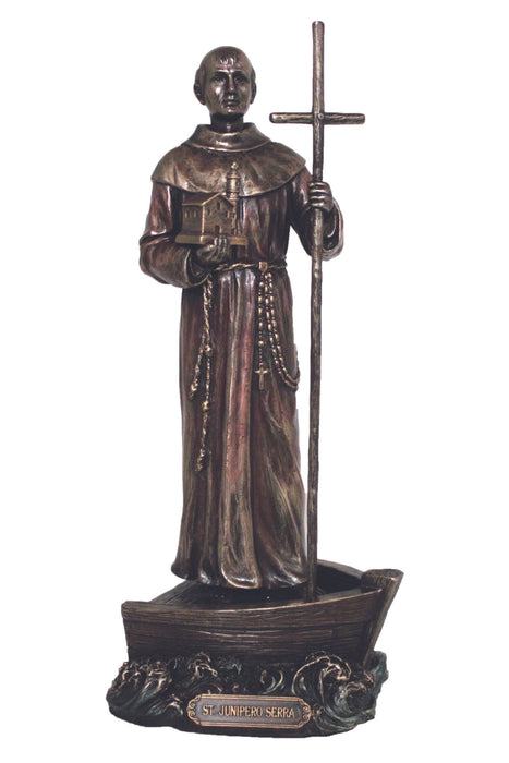 SR-76882 St. Junipero Serra in Cold Cast Bronze 9"