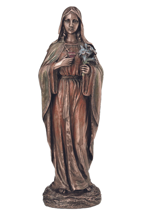 SR-77486 Immaculate Heart of Mary in Cold Cast Bronze 10"