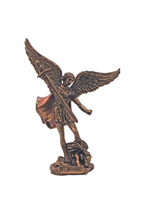 SR-77719 St. Michael in Cold Cast Bronze 4"