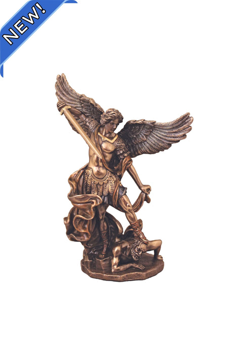 SR-78130 St. Michael in Cold Cast Bronze 6"