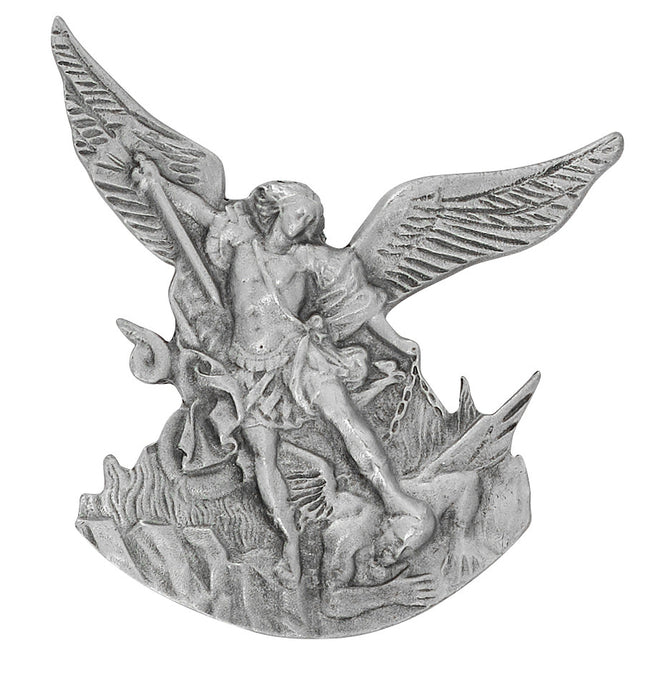 Pewter St. Michael Visor Clip- VC-708