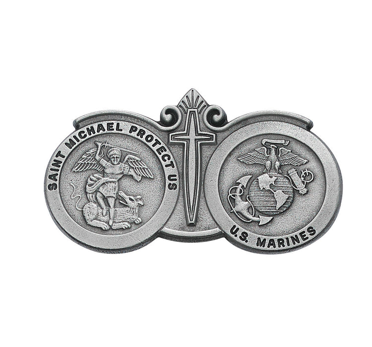 Pewter Marines Visor Clip - VC-839