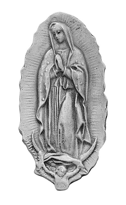 Pewter Our Lady of Guadalupe Visor Clip - VC-890