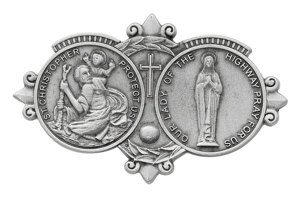 St. Christopher – Our Lady of the Highway Visor Clip - VC-895